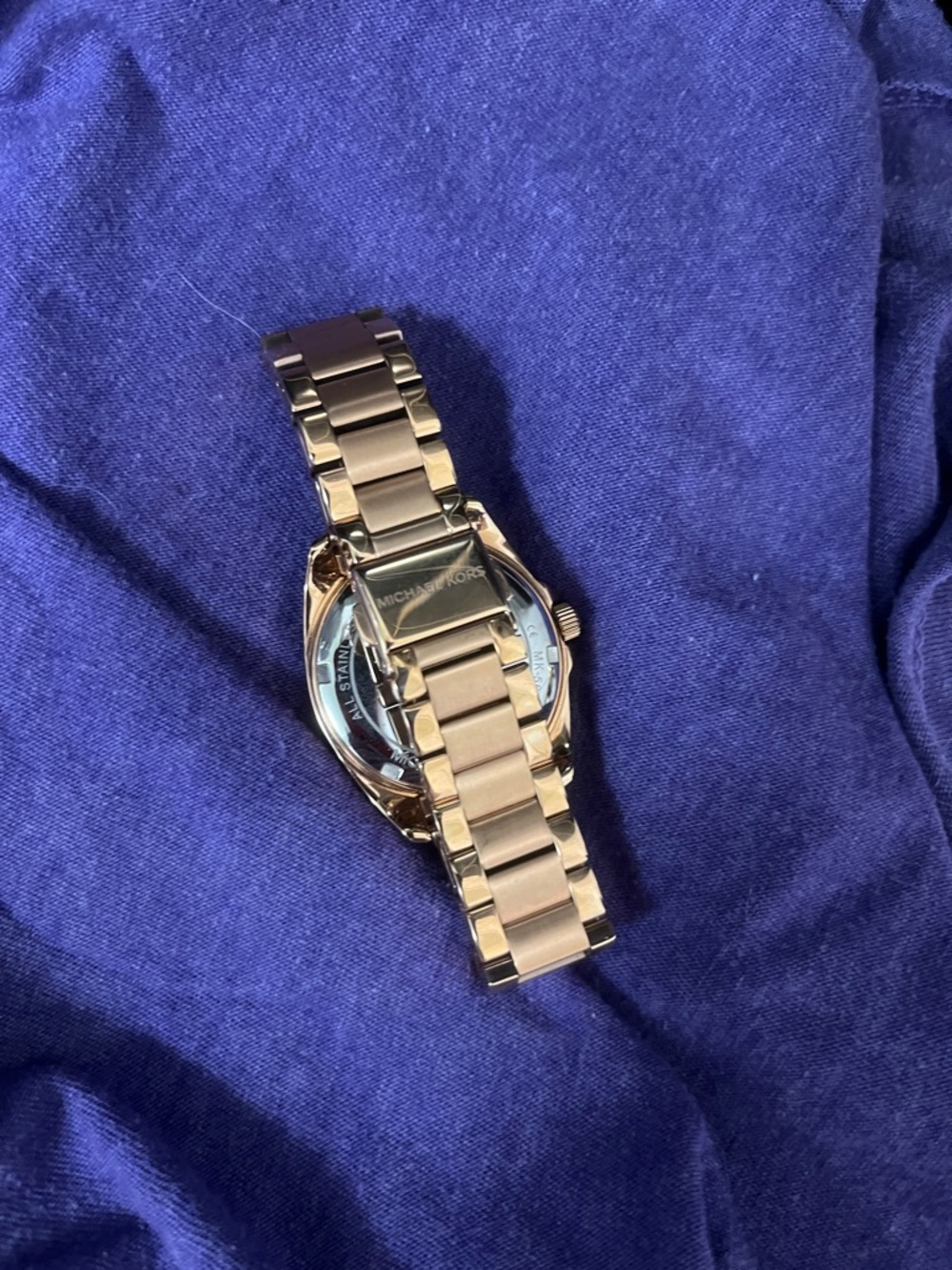 Michael Kors Rose Gold Crystal Bezel Bracelet Watch - Picture 4 of 4